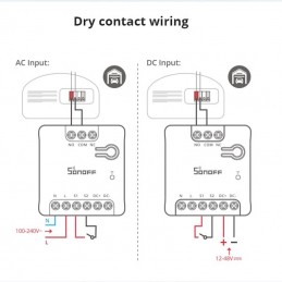 Sonoff Mini Dry micromodulo Contatto pulito C NC NO WiFi Switch