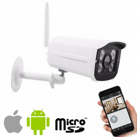 IP CAMERA P2P TELECAMERA WIRELESS WIFI IR INFRAROSSI IPCAM SD PER ESTERNO 604