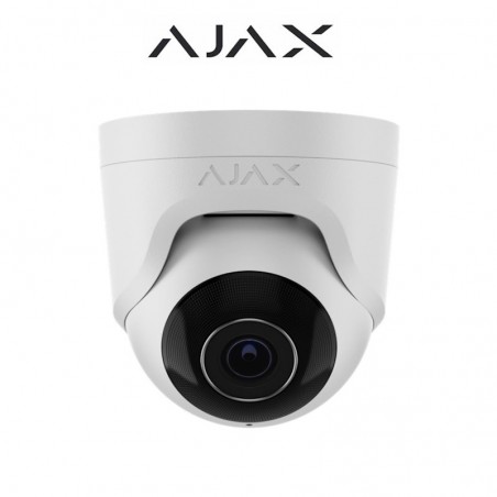 Telecamera Ajax Audio Dome TurrentCam IP PoE cablata 5 Megapixel 2.8 mm AI IR AJ 64923.197.WH1