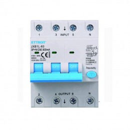 Magnetotermico Differenziale 3P+N 50AH 300mA 380V 6KA JX265063