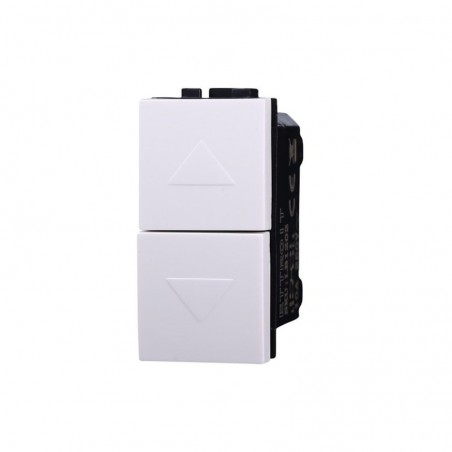 PULSANTE DOPPIO INTERBLOCCO 16A LIVING LIGHT ETTROIT LB1204