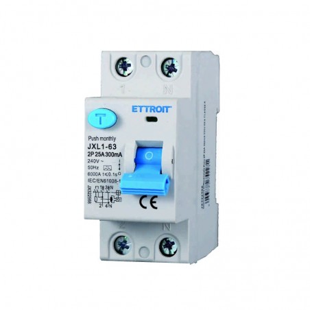 Differenziale puro 2P 25AH 220v 300ma 6ka Classe A JX322568