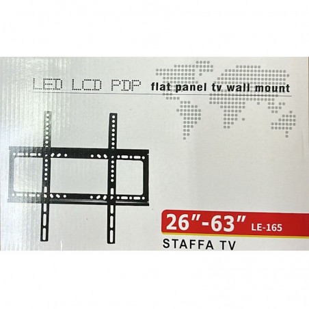 Staffa Fissa per tv da 23 a 63" Max 50KG