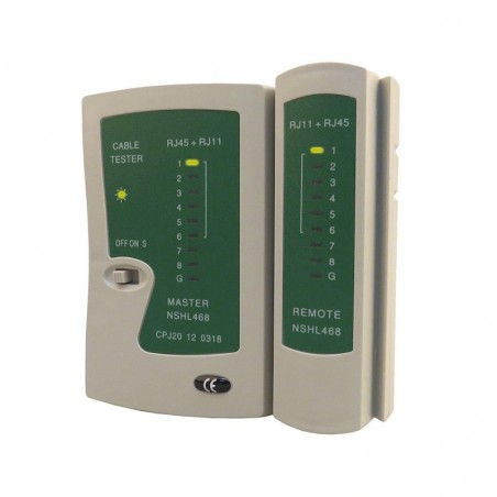 Tester Cavo di Rete Lan RJ45 Ethernet E Telefonico / RJ11 / RJ12 Network