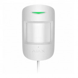 COMBIPROTECT-FIBRA-W - Rivelatore di Movimento PIR Cablato con Rivelatore di Rottura Vetri Integrato, Colore Bianco - AJAX