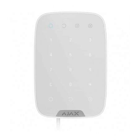 KEYPAD-FIBRA-W - Tastiera a Sfioramento Cablata, Colore Bianco - AJAX