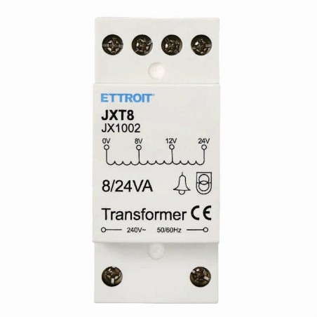 Trasformatore Alimentatore Con Corrente AC Da 220V a 8/12/24V Per Guida DIN Standard - Input 220-240V JX1002