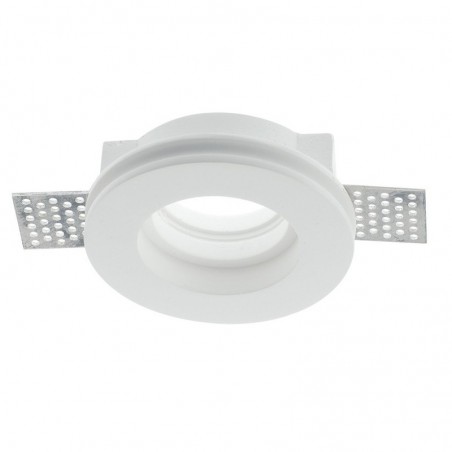 Portafaretto Da Incasso In Gesso d.100mm Rotondo Per Lampada GU10 015 TULIP