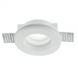 Portafaretto Da Incasso In Gesso d.100mm Rotondo Per Lampada GU10 015 TULIP