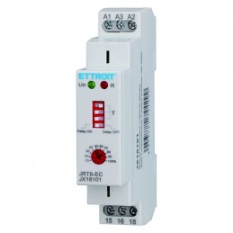 Relè Temporizzatore A Doppia Funzione Programmabile Con Ritardo In Accensione e Spegnimento JX18101