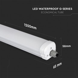 V-TAC Plafoniera LED Impermeabile 36W 120LM/W G-Series 120cm 4500K IP65 Sku 216285