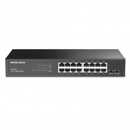 Switch 16 Porte GigaBit 10/100/1000 Mercusys MS116GS Switch 16x GE