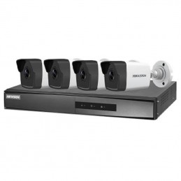 Kit PoE Hikvision 4 Telecamere Ip PoE Full Hd + NVR 4 CH PoE + 4 Cavi Utp + HD1tb NK42E0H-1T(WD)