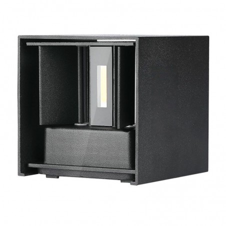 V-TAC Lampada LED da Muro Doppio LED COB 11W Nera Regolabile 4000K IP65