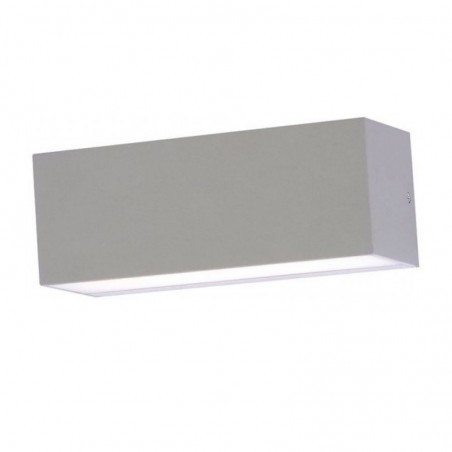V-TAC Lampada LED da Muro Rettangolare 12W Doppio Fascio Luminoso Colore Grigio 6400K IP65 Sku 8244