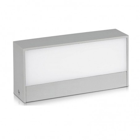 V-TAC Lampada LED da Muro Rettangolare 9W Doppio Fascio Luminoso Colore Grigio 3000K IP65 Sku 8239