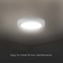 V-TAC Pannello LED 12W Montaggio a Plafone Rotondo 4000K Sku 7874
