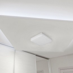 V-TAC PRO Plafoniera LED Chip Samsung Quadrata 15W 120LM/W Colore Bianco 6400K IP44 Sku 13919