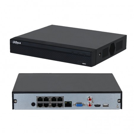 Nvr 8 Canali Dahua POE H265+ 2MPX EZ-NVR1B08-P