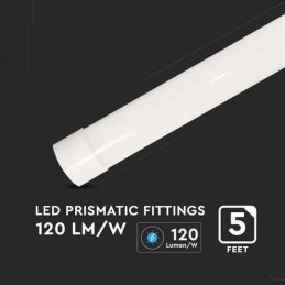 V-TAC PRO Plafoniera LED Chip Samsung Prismatica 50W 120LM/W 150cm 4000K IP20