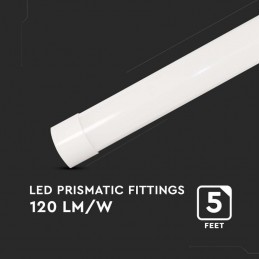 V-TAC Plafoniera LED Prismatica 50W 120LM/W 150cm 4000K Sku 8050 6000 lm