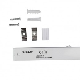 V-TAC PRO Plafoniera LED Chip Samsung Lineare 4W 30cm Raccordabile con Interruttore 3000K SKU 21689