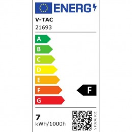 V-TAC PRO Plafoniera LED Chip Samsung Lineare 7W 60cm Raccordabile con Interruttore 4000K SKU 21693