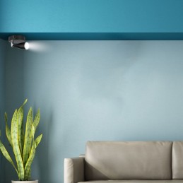 V-TAC Faretto LED da Muro 4,5W con Testa Orientabile Colore Nero 3000K IP20 sku 218263