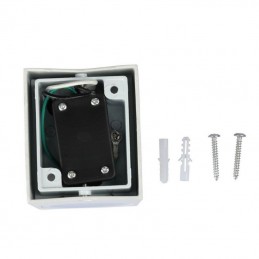 V-TAC Portafaretto LED da Muro Quadrato GU10 (Max 35W) Colore Bianco IP44 Sku 7539