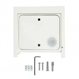V-TAC Lampada LED da Muro Quadrata Doppio LED COB 11W Colore Bianco Satinato Fascio Luminoso Regolabile 4000K IP65