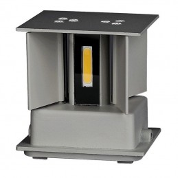 V-TAC Lampada LED da Muro Doppio LED COB 11W Grigia Regolabile 4000K IP65