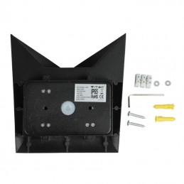 V-TAC Lampada LED da Muro a Tasca 5W 110LM/W Colore Nero 4000K IP65