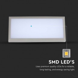 V-TAC Lampada LED da Muro Angulare 20W Colore Grigio 6400K IP65 Sku 218238