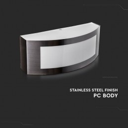 Portalampada da giardino wall light E27 con fissaggio a muro V-TAC VT-7670 SKU 7513