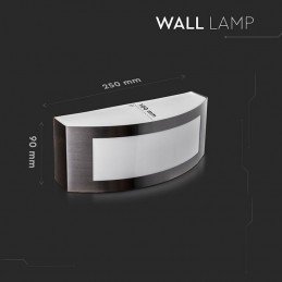 Portalampada da giardino wall light E27 con fissaggio a muro V-TAC VT-7670 SKU 7513