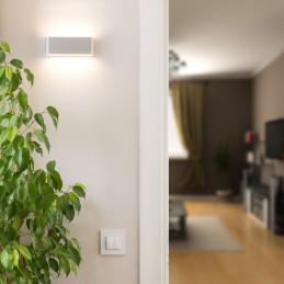 V-TAC Lampada LED da Muro Rettangolare 12W Doppio Fascio Luminoso Colore Grigio 4000K IP65 218243