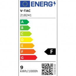 V-TAC Lampada LED da Muro Rettangolare 9W Doppio Fascio Luminoso Colore Grigio 6400K IP65 Sku 218241