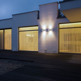 V-TAC Lampada LED da Muro Rettangolare 9W Doppio Fascio Luminoso Colore Grigio 6400K IP65 Sku 218241