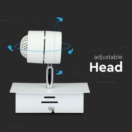 V-TAC Portafaretto LED da Incasso GU10 Colore Bianco Orientabile