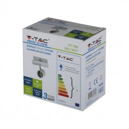 V-TAC Portafaretto LED da Incasso GU10 Colore Bianco Orientabile
