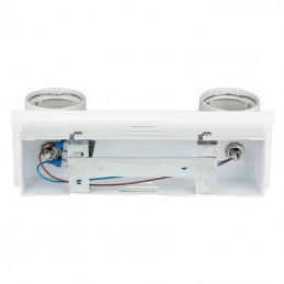 V-TAC Portafaretto LED Doppio da Incasso 2*GU10 e GU5.3 (MR16) Colore Bianco Orientabile