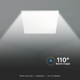 V-TAC Pannello LED 36W 120LM/W 600*600mm Montaggio a Plafone/Incasso 4000K Driver Incluso SKU 10217