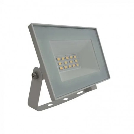V-TAC Faro LED SMD 10W Slim E-Series con Driver Integrato Luce Natura 4000K IP65 SKU 23971