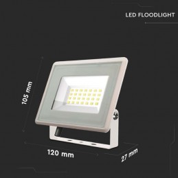 V-TAC Faro LED Esterno SMD 20W Colore Bianco 4000K IP65 Sku 6741