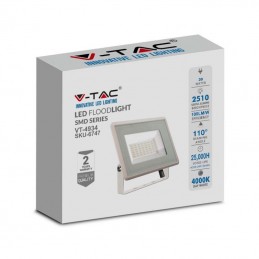 V-TAC Faro LED Esterno SMD 30W Colore Bianco 4000K IP65 Sku 6747