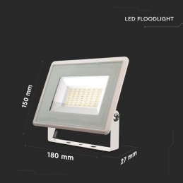 V-TAC Faro LED Esterno SMD 50W Colore Bianco 6400K IP65 Sku 6754