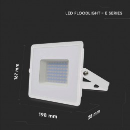 V-TAC Faro LED Esterno SMD 50W E-Series G2 Colore Bianco 6500K IP65 Sku 215963