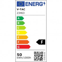 V-TAC Faro LED 50W con Telecomando e Driver IC Integrato Colore Nero e Grigio Satinato RGB+6500K IP65 sku 23463