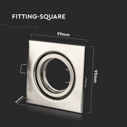 Portafaretto LED V-Tac sku 3473 da incasso quadrato GU10 GU5.3