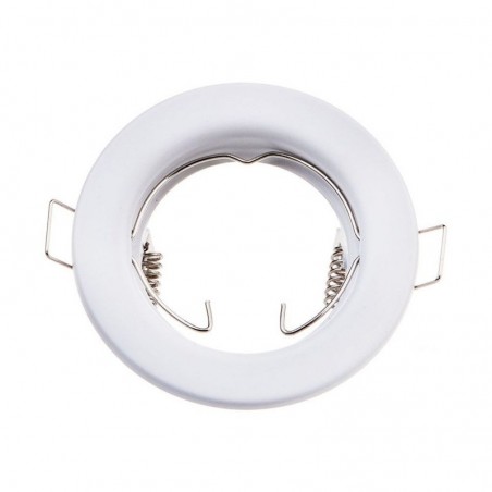 V-TAC Portafaretto LED da Incasso Rotondo GU10 e GU5.3 (MR16) Colore Bianco (Box 2 Pezzi)